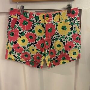 Lilly Pulitzer doodle daisy floral Callahan shorts size 4